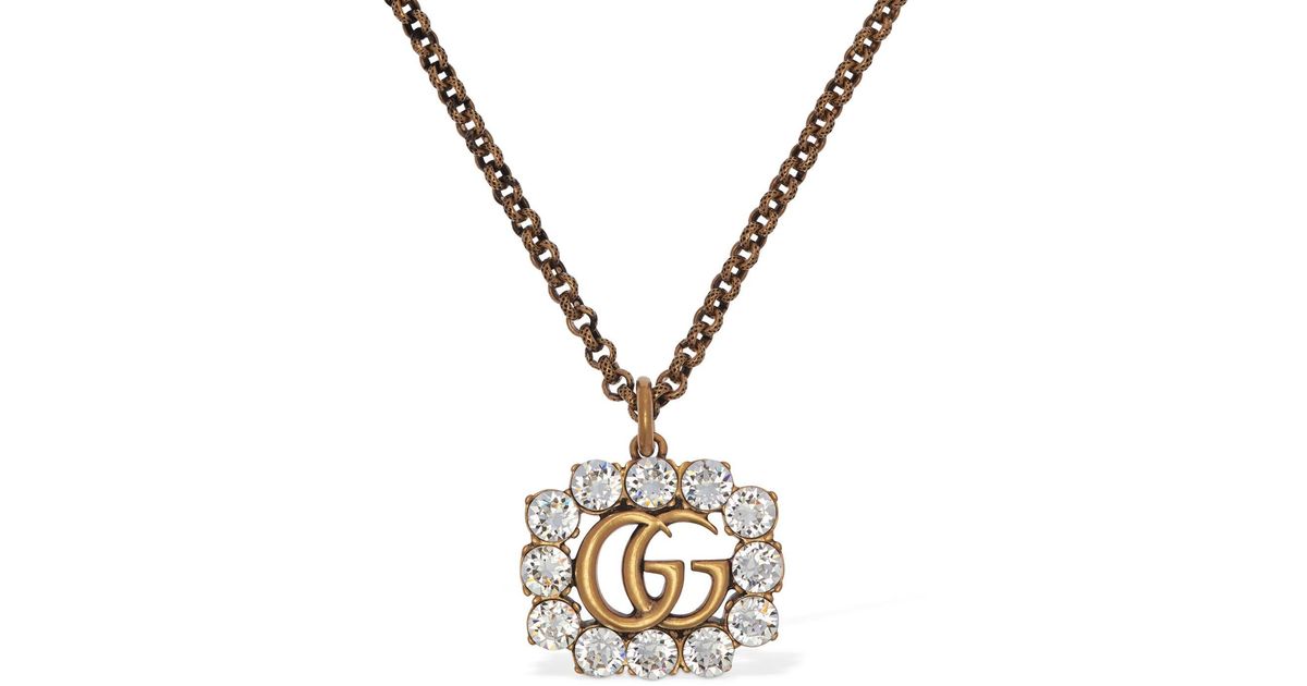gucci-gg-marmont-crystal-necklace-in-metallic-lyst