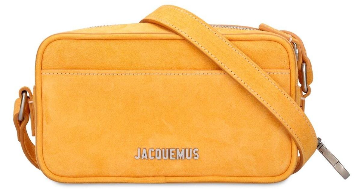 Jacquemus Le Suede Crossbody Bag in Orange for Men Lyst