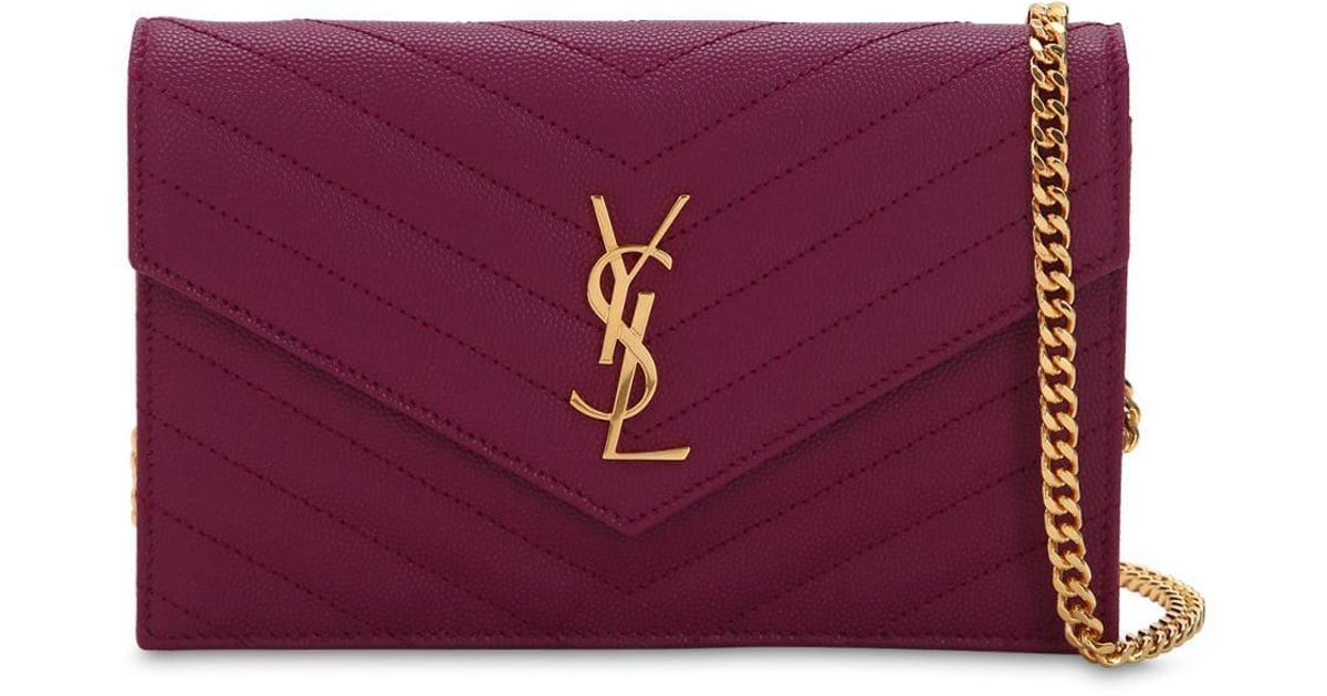 saint laurent small quilted monogram leather bag