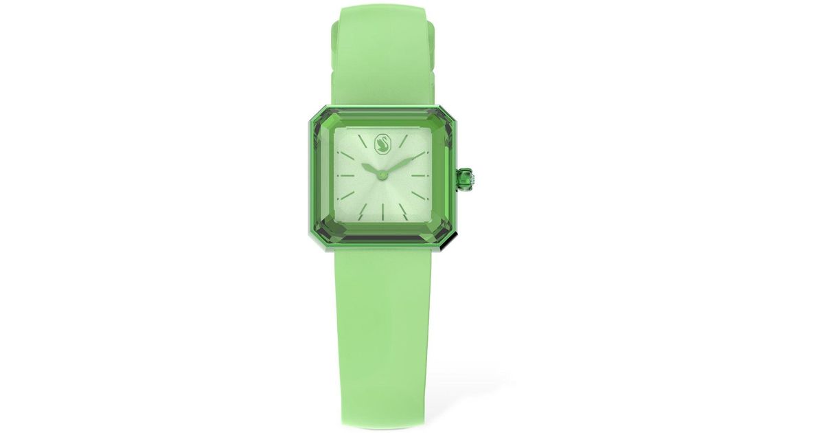 Swarovski Lucent Watch in Green/Crystal 