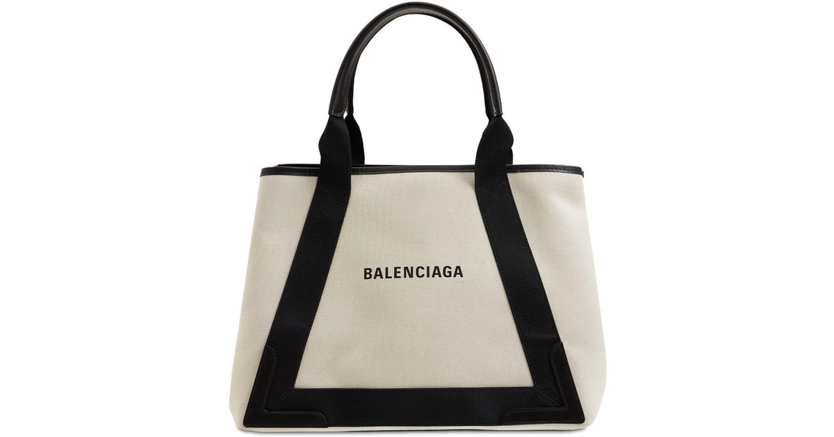 balenciaga cabas canvas tote
