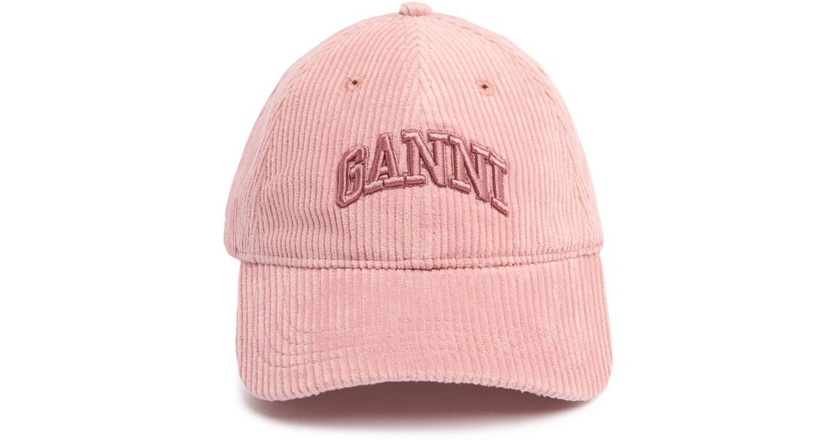 Ganni コーデュロイキャップ ピンク | Lyst