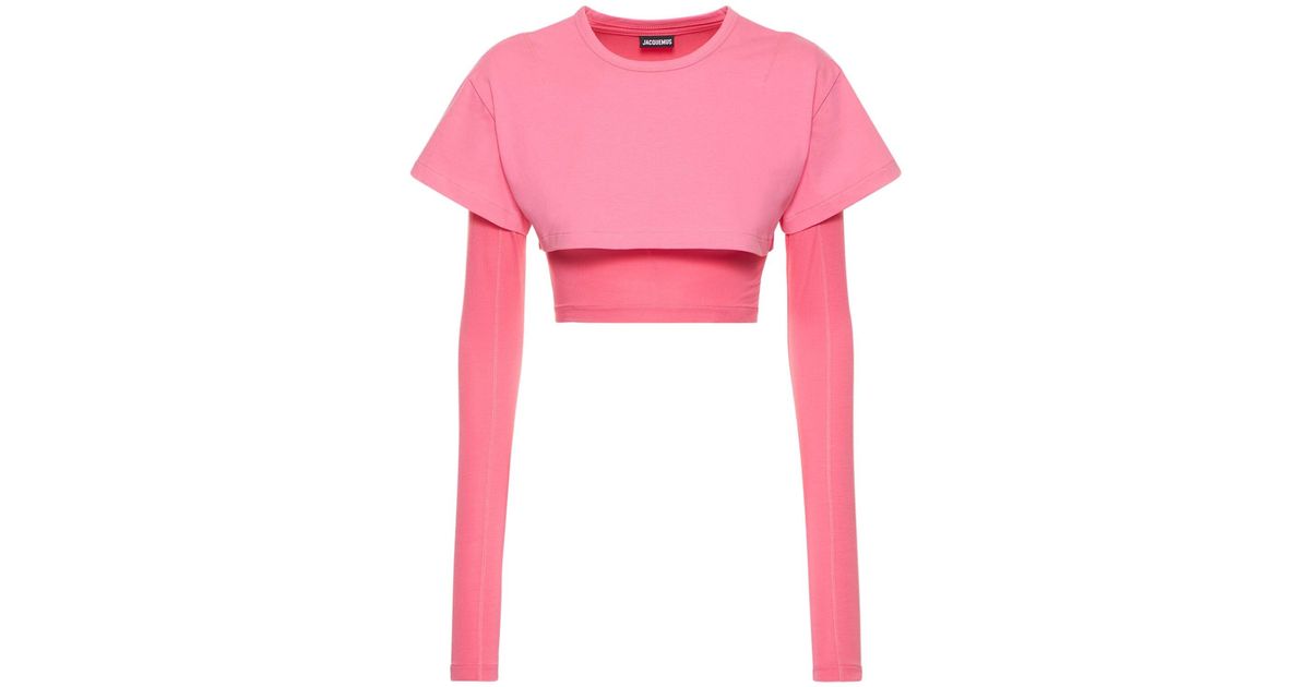 jacquemus t shirt pink