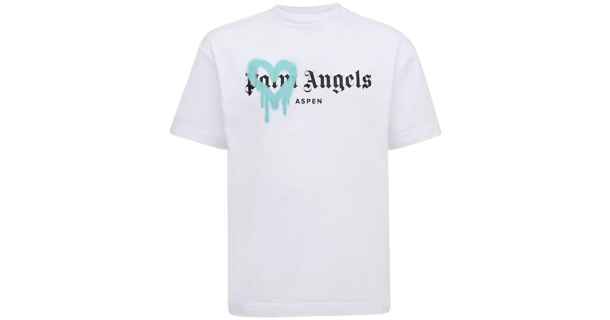 【SCENERITY】To Heart Spray Tee palm-angels-WhiteLight-Blue-St