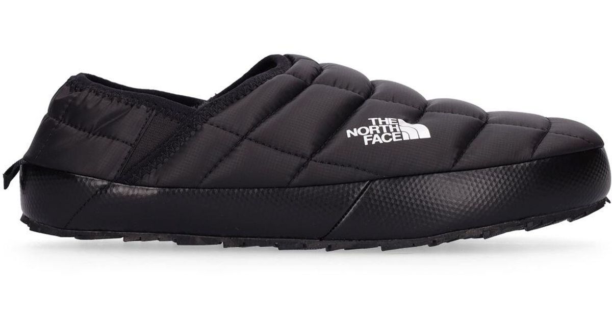 The North Face Fleece Thermoball Nuptse Mules in Black | Lyst UK