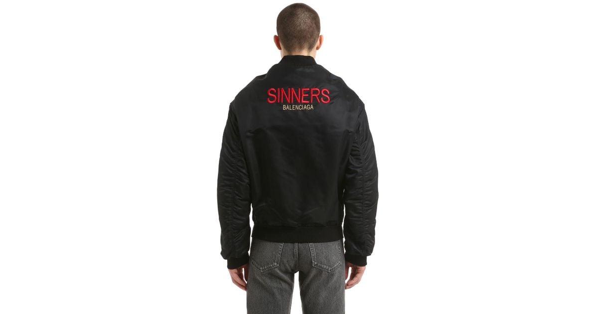 balenciaga sinners bomber jacket