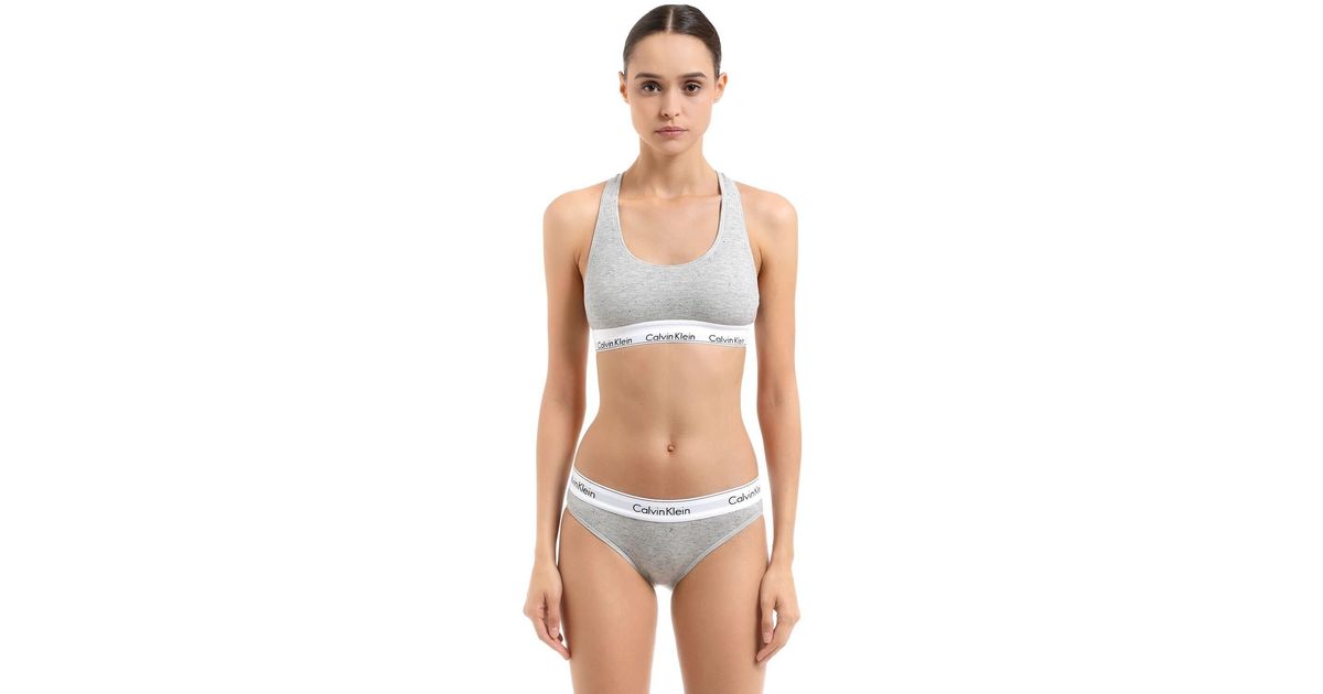 calvin klein cotton sports bra