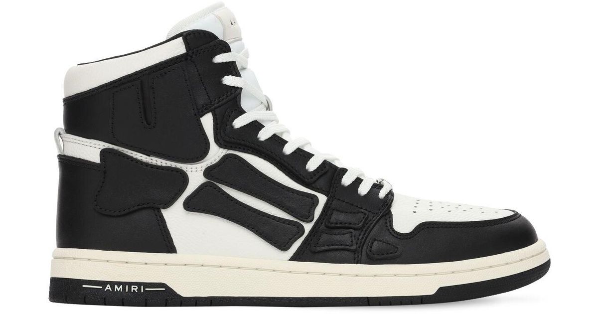 Amiri Skel Bones High-top Leather Sneakers for Men - Lyst