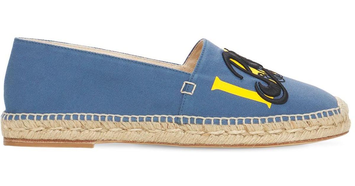Loewe Canvas Paula's Ibiza Espadrilles in Blue/Yellow (Blue) for 