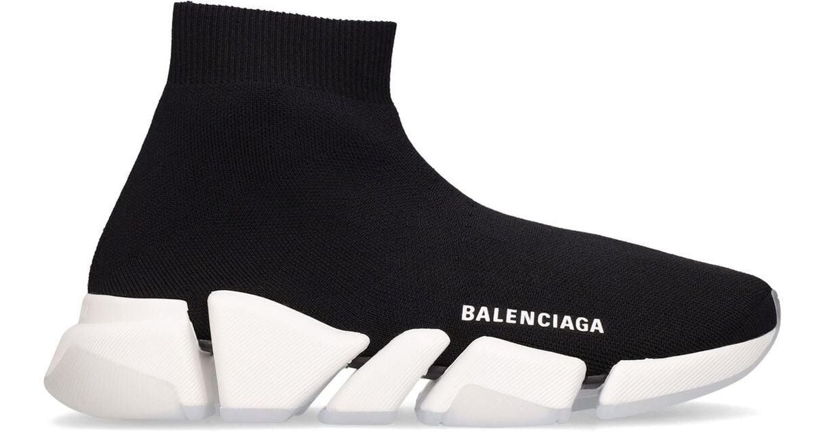 Balenciaga 30mm Speed Recycled Knit Sneakers in Black - Lyst