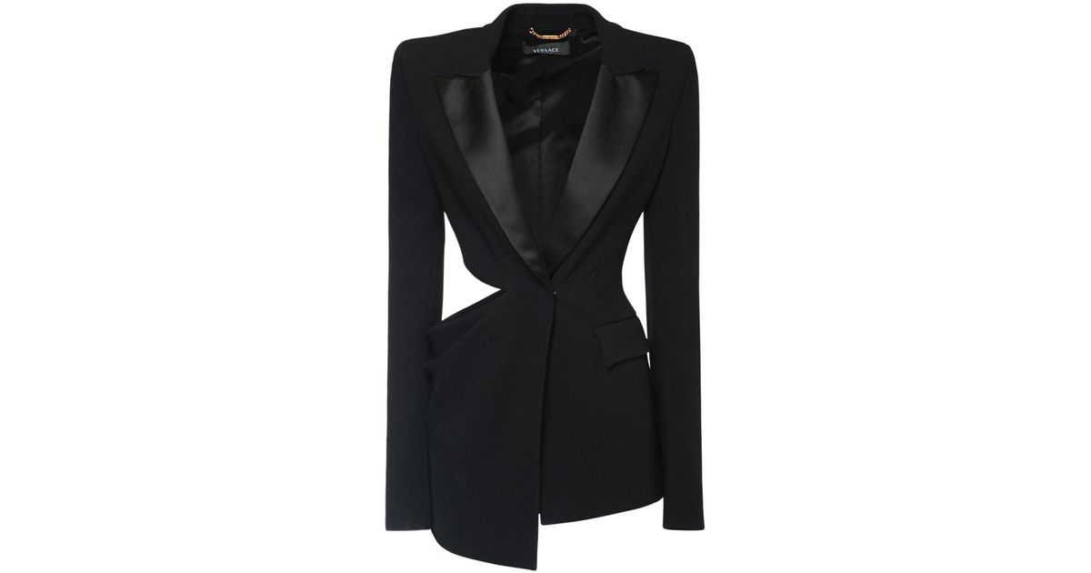 Versace Asymmetrical Bonded Crepe 