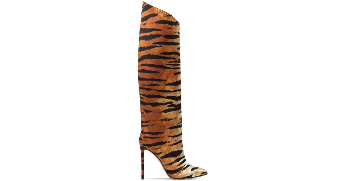 tiger print boots