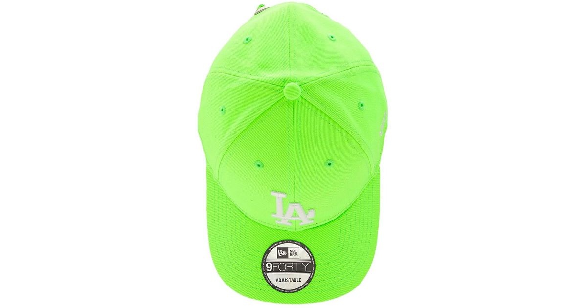KTZ Neon Los Angeles Dodgers Baseball Hat in Green for Men | Lyst