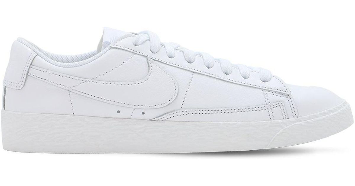 Nike Leather Blazer Low Le Shoes In White Lyst