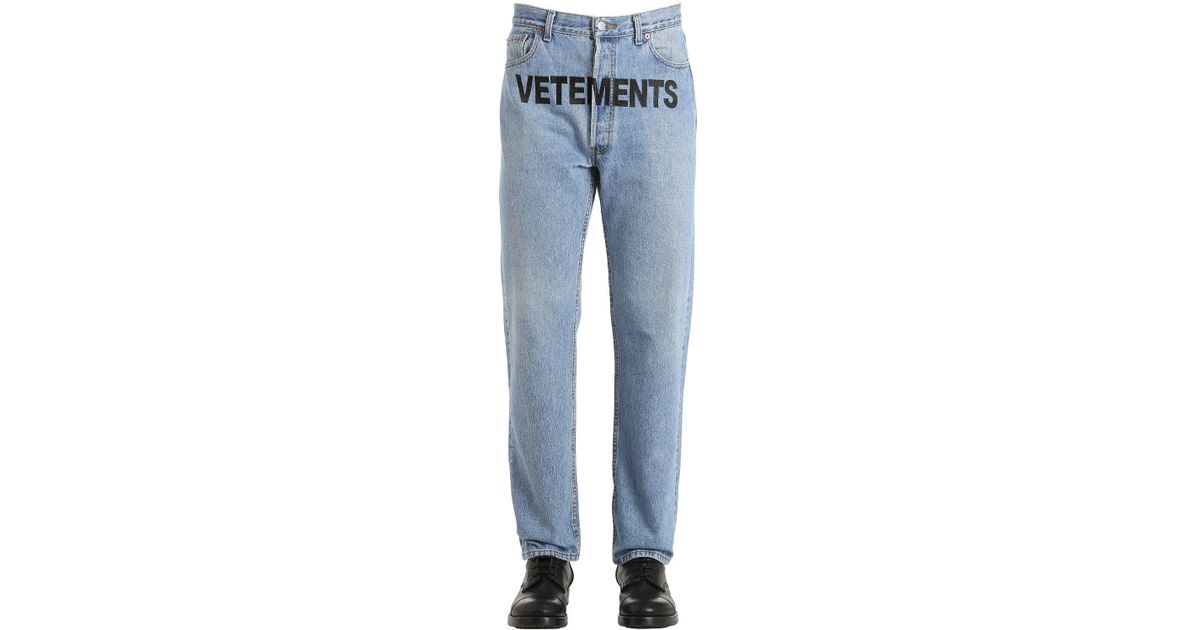 Reworked Denim Jeans in Blue for Men - Lyst