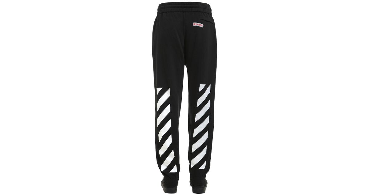 off white sweatpants black