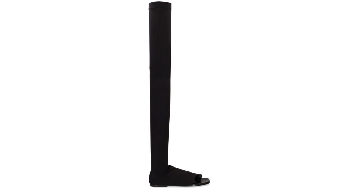 Burberry 10mm Marleyton Over-the-knee Boots in Black | Lyst UK