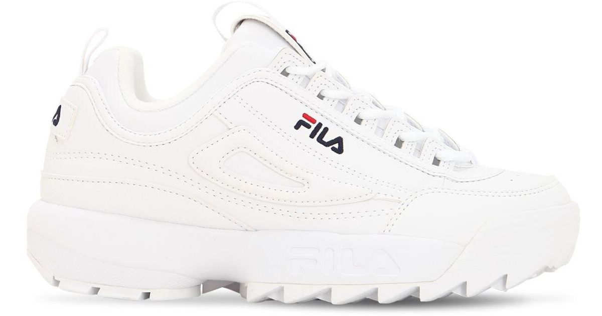 fila heritage disruptor low wmn white