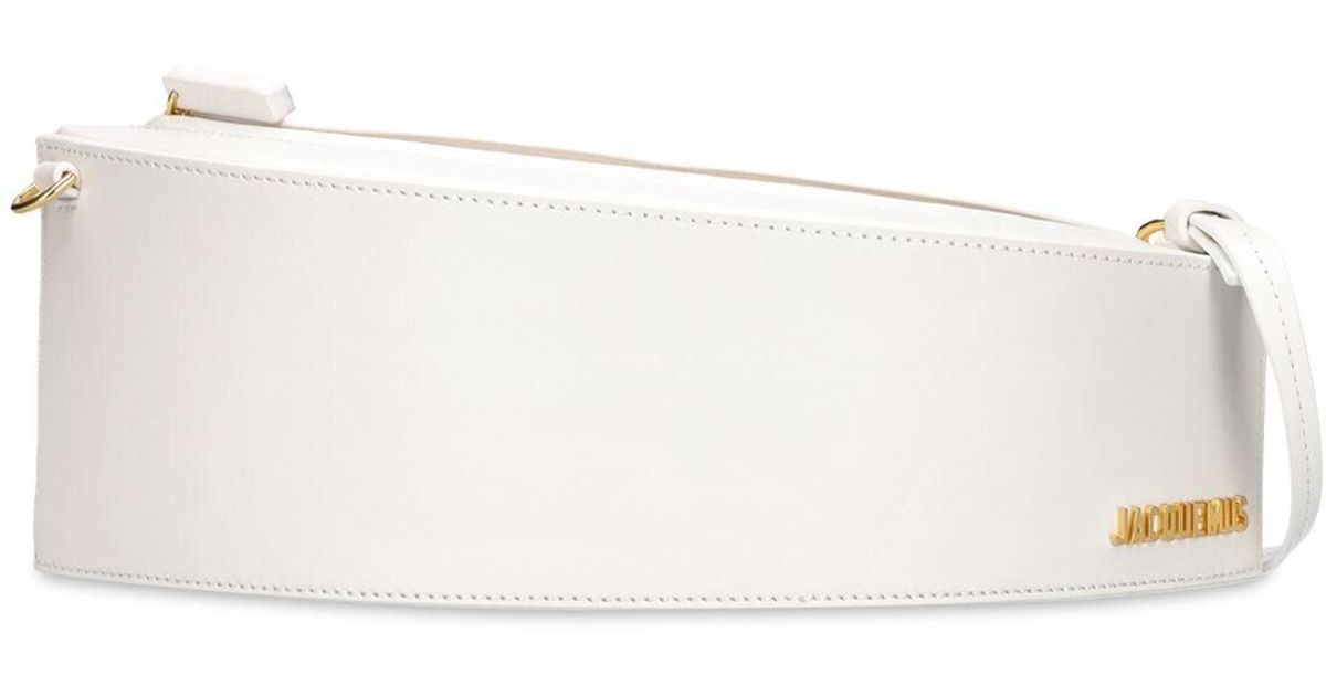 Jacquemus Le Bomba Leather Shoulder Bag in White Lyst