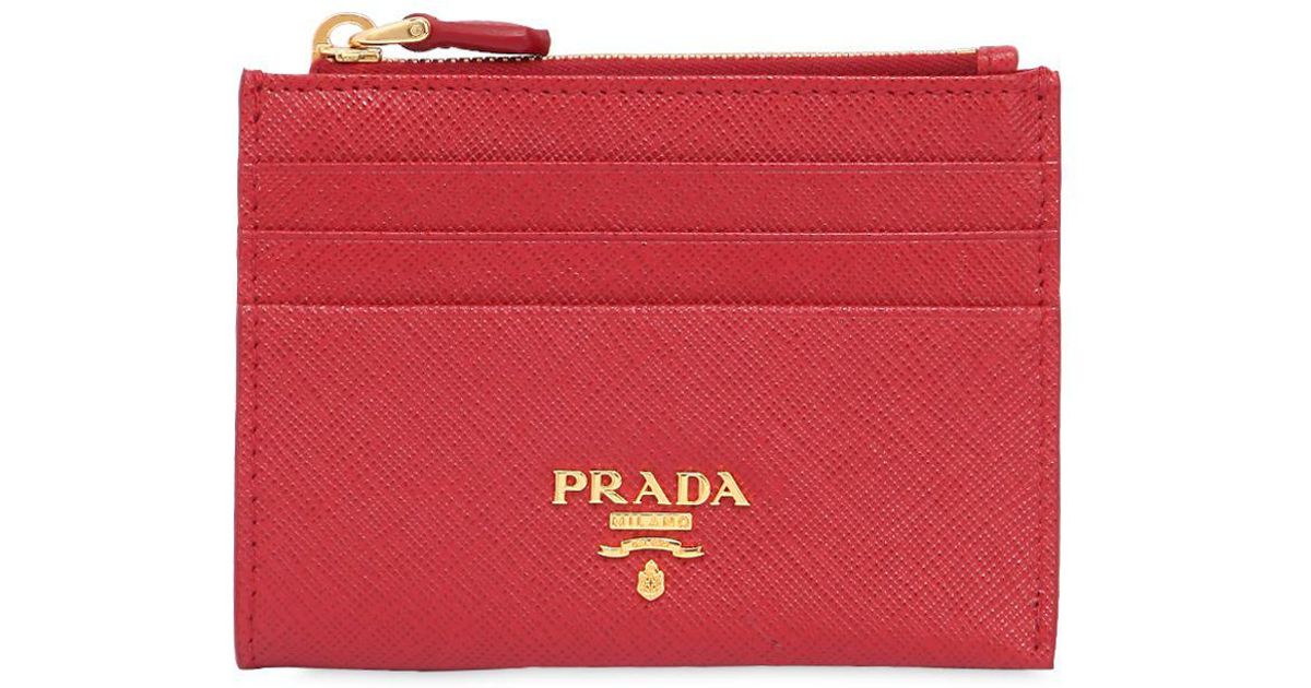 prada zip card case