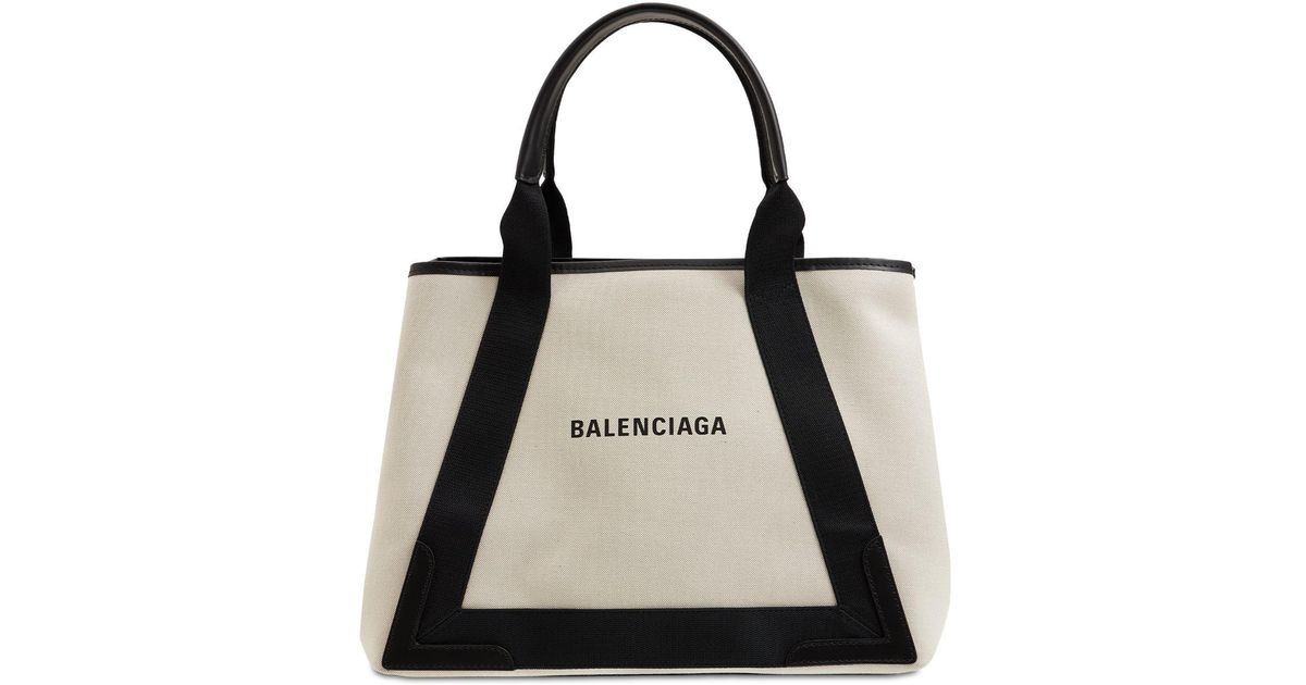 Balenciaga canvas tote small online