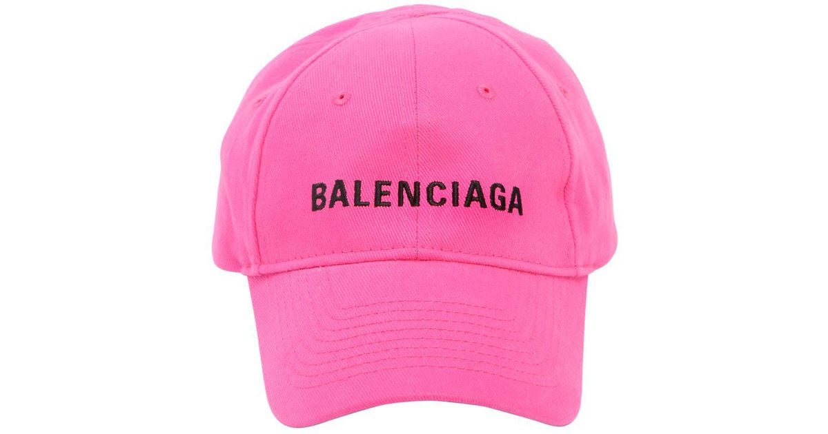 balenciaga hat pink
