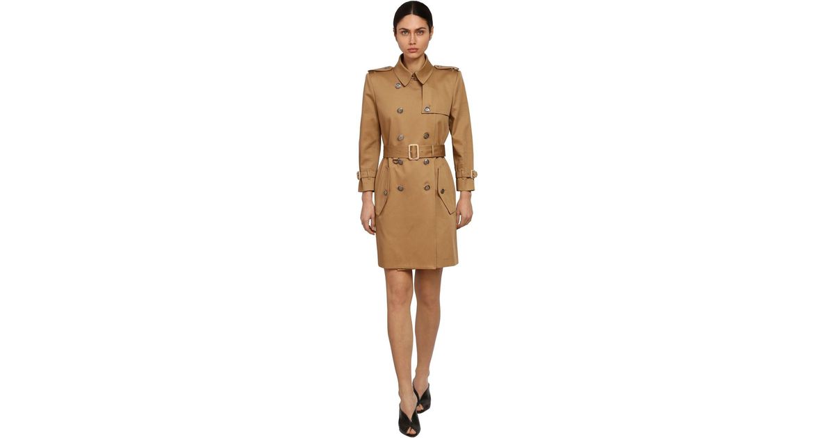 Givenchy Cotton Gabardine Trench Coat in Camel (Natural) - Lyst