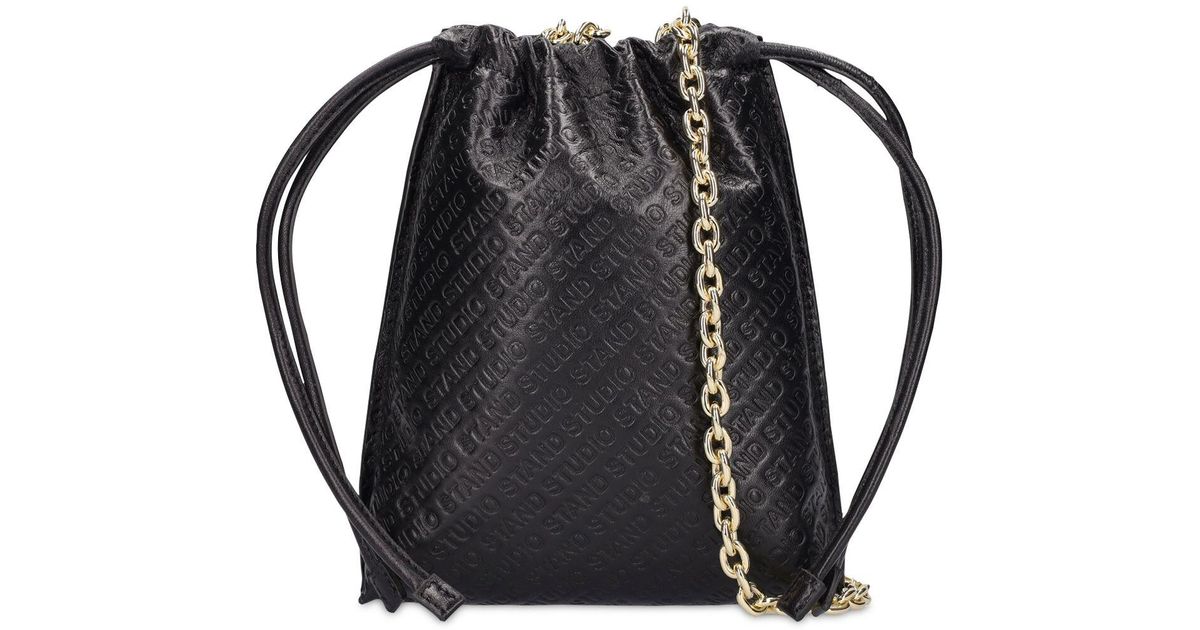 Stand Studio Ursula Leather Shoulder Bag in Black - Lyst
