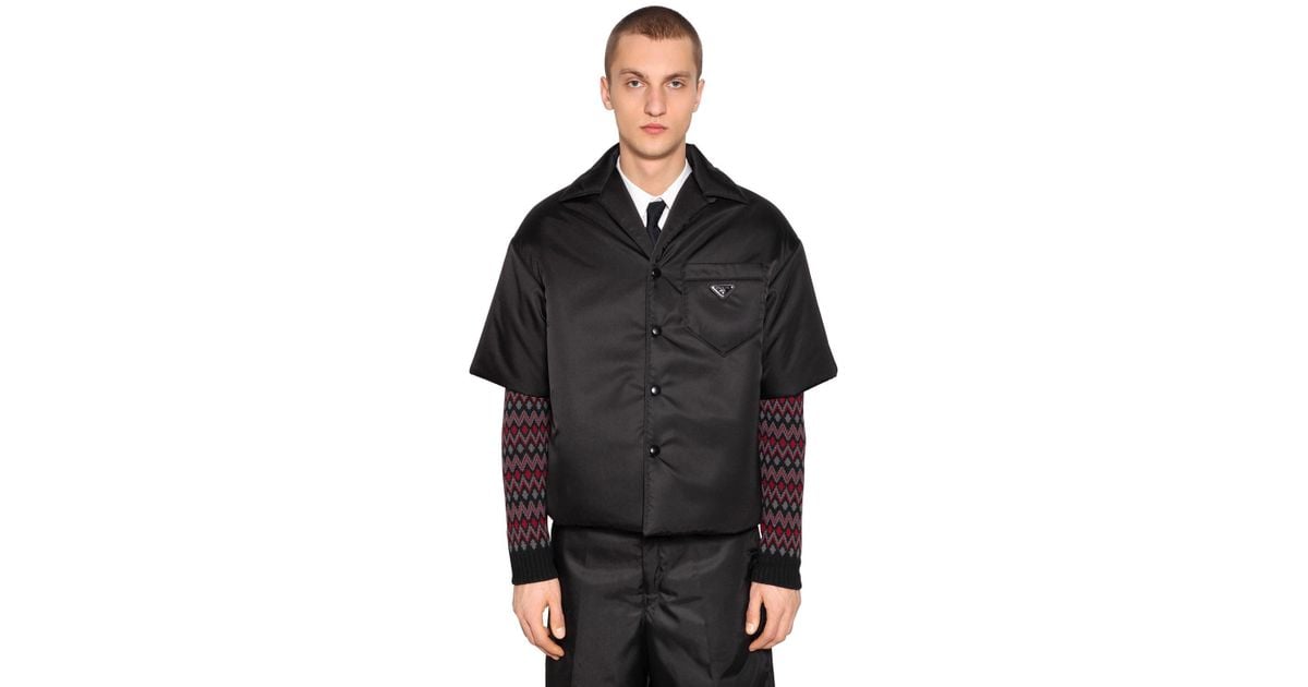 prada gabardine shirt