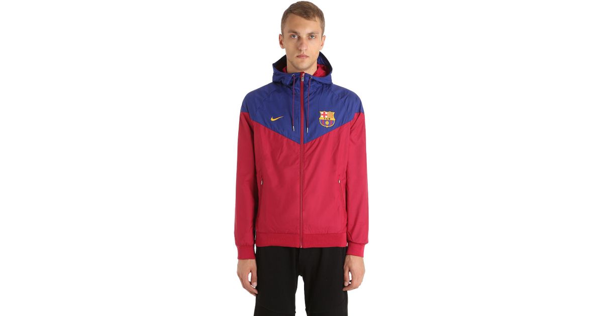 Nike Fc Barcelona Windrunner Jacket for Men | Lyst