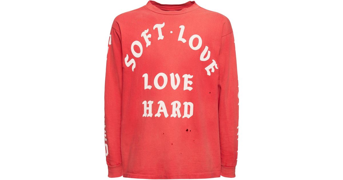 Saint Michael Saint Mx6 Soft Love Cotton T-Shirt in Red for