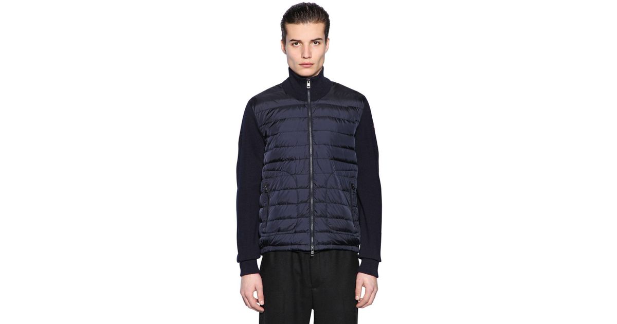 moncler knitted sleeve jacket