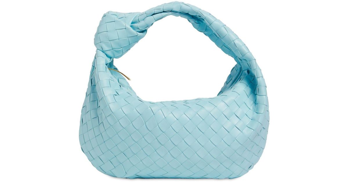 Bottega Veneta Teen Jodie Leather Bag in Light Blue (Blue) | Lyst