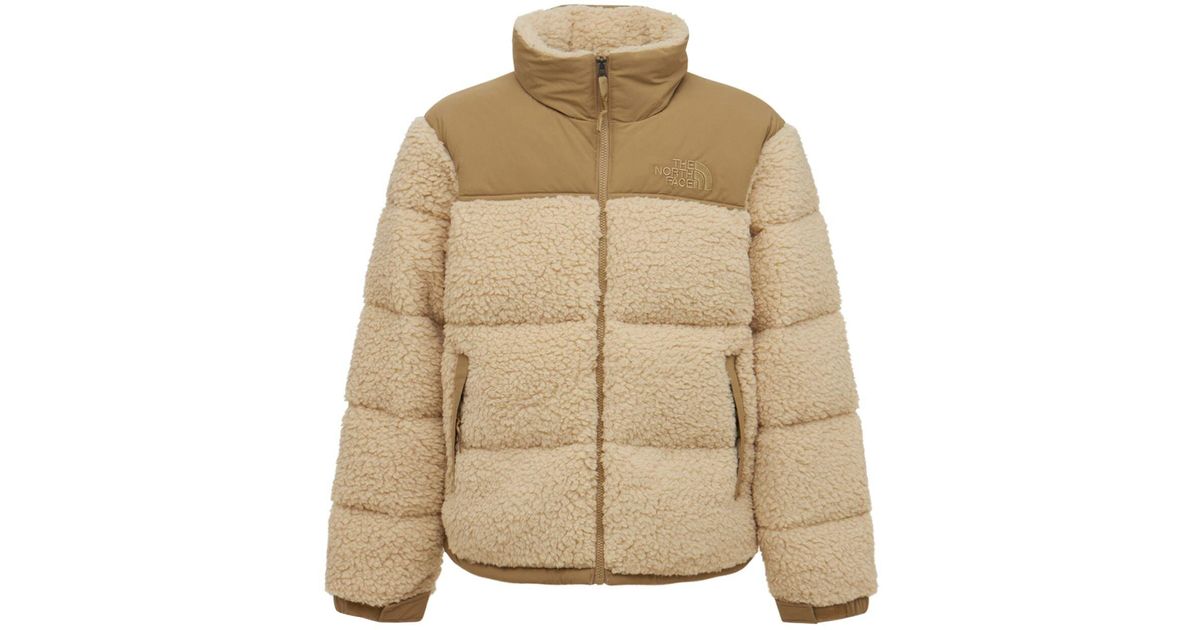 The North Face Sherpa Nuptse Down Jacket in Natural for Men | Lyst