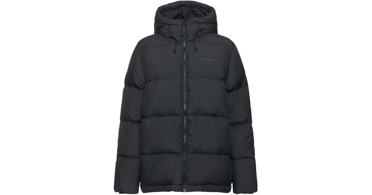 Peak Performance Rivel Down Jacket in Black Lyst