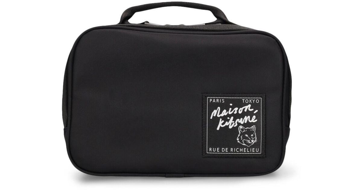 ☆関税込み☆【Maison Kitsune】The Traveller belt bag Maison Kitsuné The Traveller Belt Bag | Blue | FARFETCH