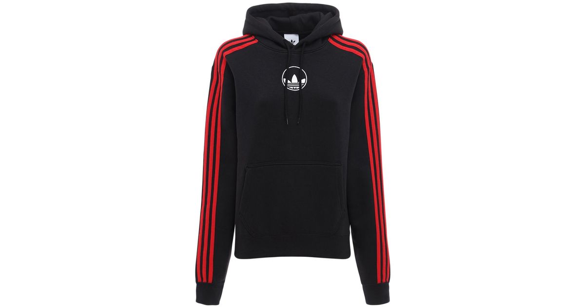 black red adidas hoodie