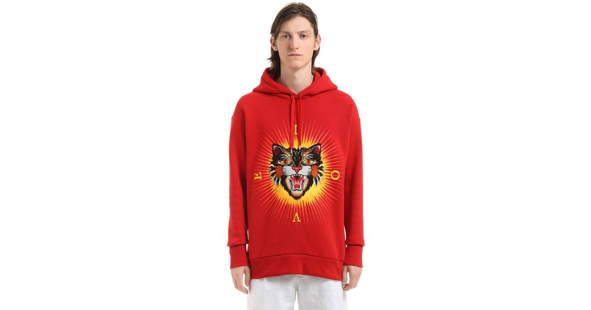 red gucci hoodie