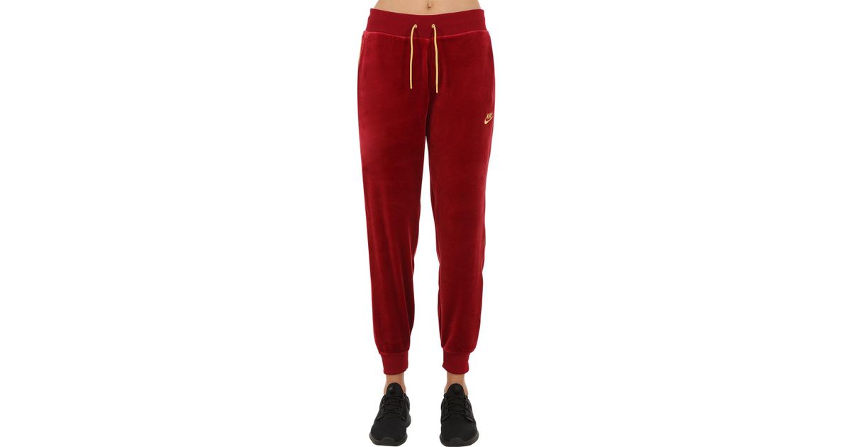velvet nike sweatpants