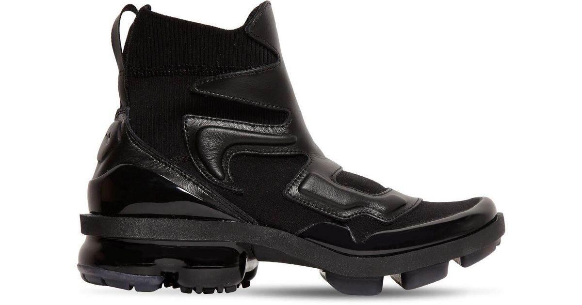 Nike Leather Vapormax Light Ii Hi-top Sneakers in Black - Lyst