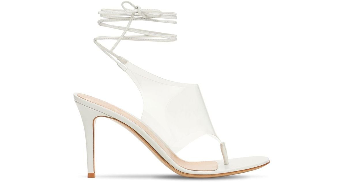 gianvito rossi plexi thong sandals