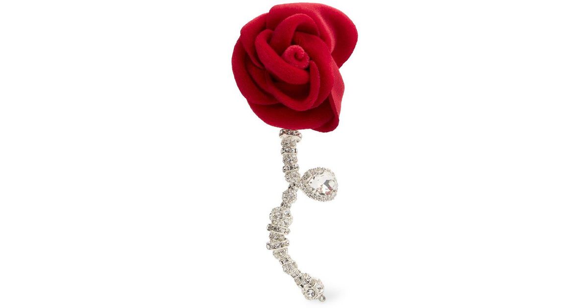 Magda Butrym Rose Mono Earring in Red | Lyst UK