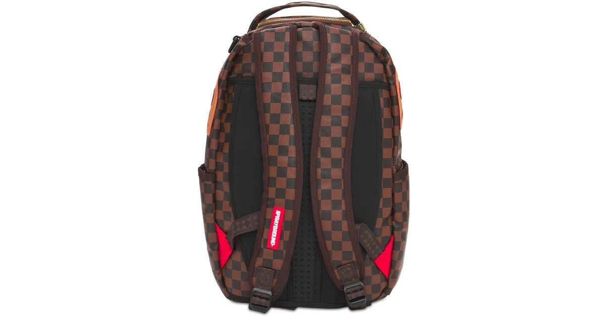 Sprayground Unisex Checkerboard Stud-Embellished Backpack 910B4057NSZ Brown