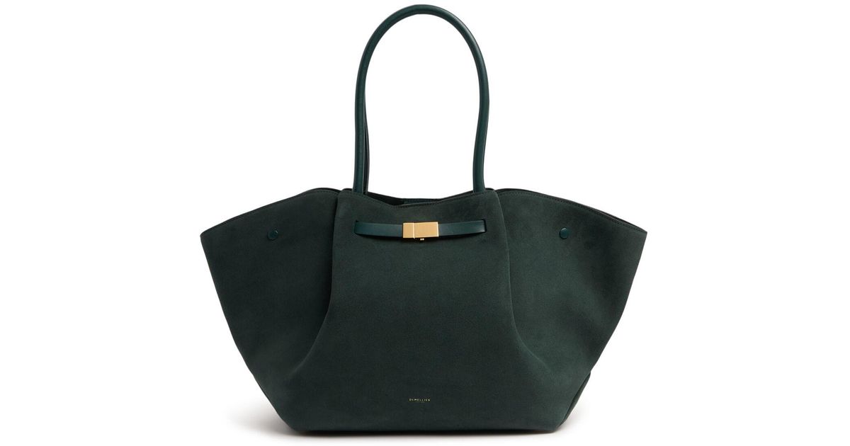 DeMellier London New York Suede Tote Bag Forest Unique in Black Lyst