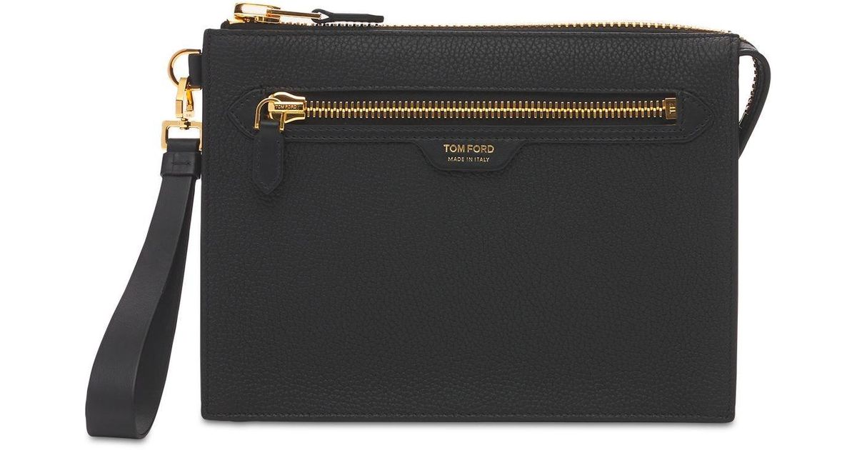 Tom Ford Leather Zip Pouch