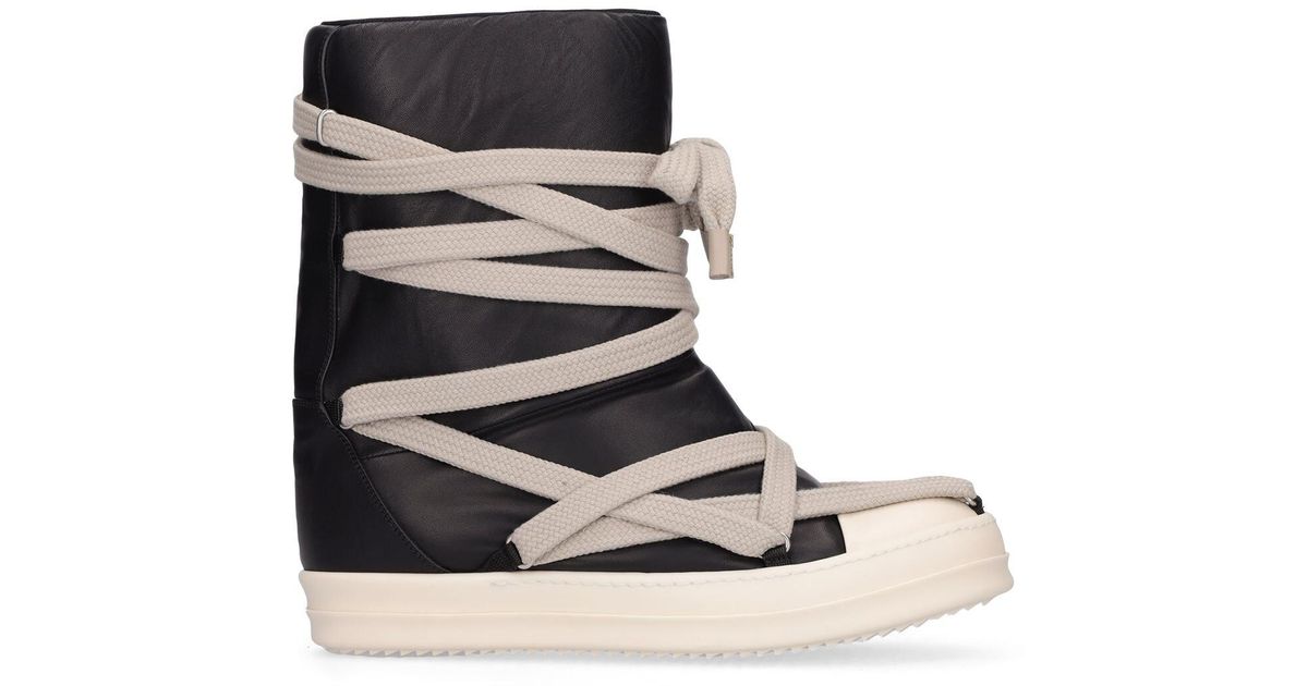 rick owens laced boots
