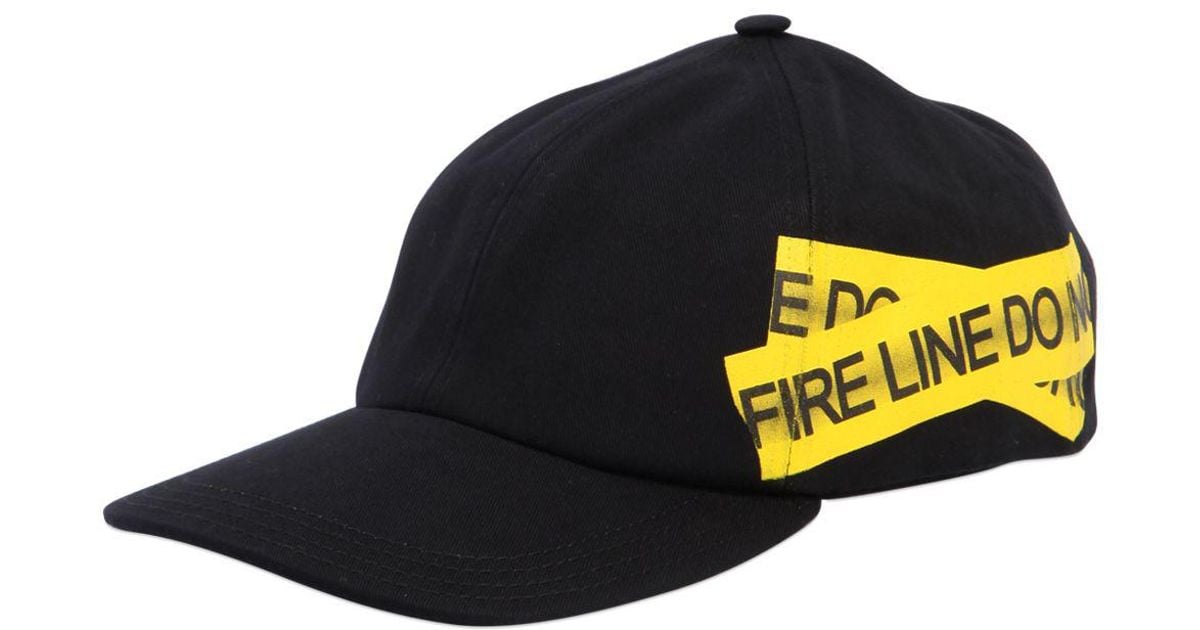 off white cap black