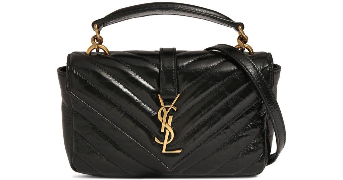 Ysl Sac Ysl College Bag Medium Black College Saint Laurent Sac