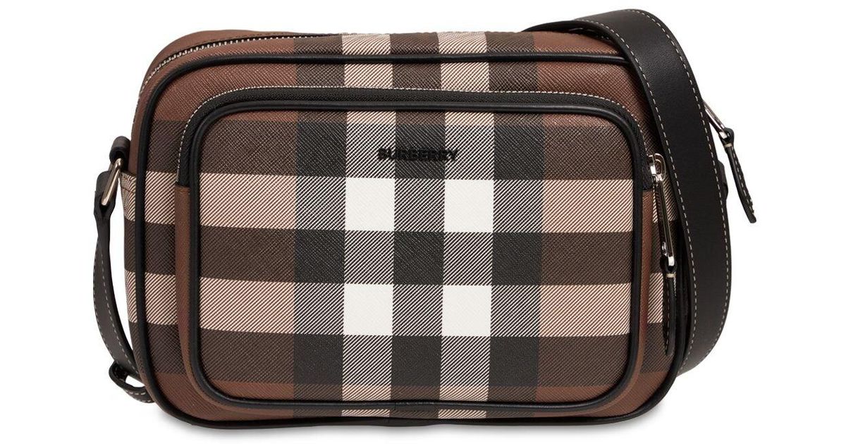 Burberry Paddy Check Ecanvas Crossbody Bag in Black for Men Lyst Canada