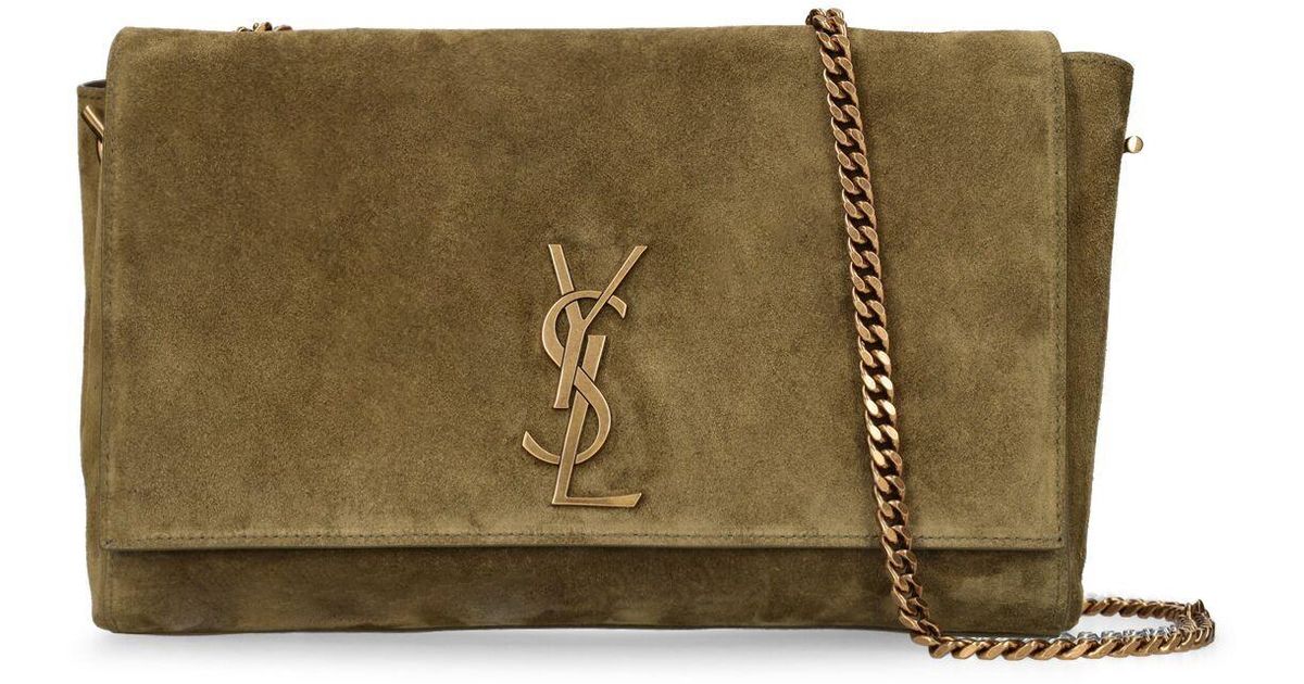 Saint Laurent Medium Kate Reversible Suede Chain Bag Lyst